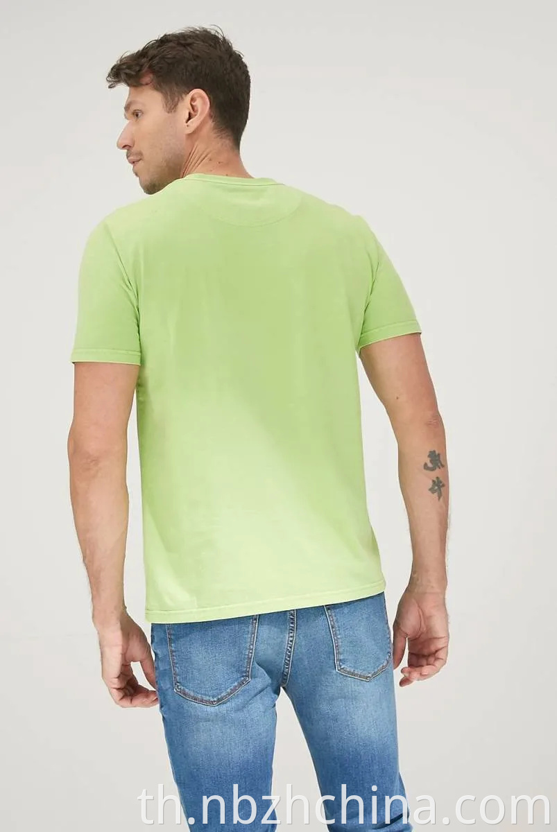 Mens Casual Embroidery Short Sleeve T-Shirt